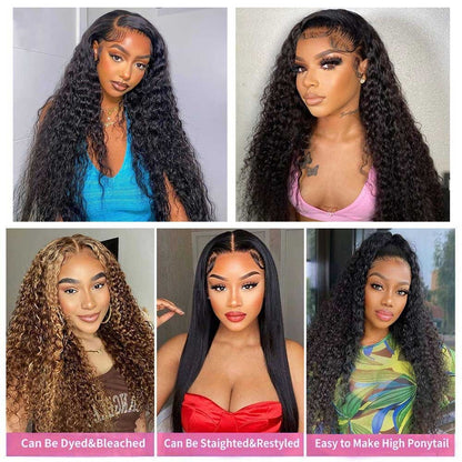 Brazilian Virgin Deep Wave Bundles 100% Unprocessed Deep Curly Human Hair 1 3 4Bundles Grade Deep Wave Human Hair Natural Color