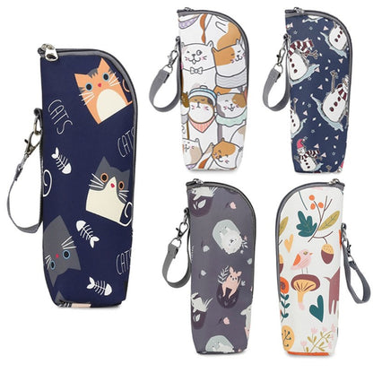 Baby Milk Bottle Insulation Bag Printed Travel Carry Case Portable Feeding Bottle Thermal Handbag Strollers Hanging Bag