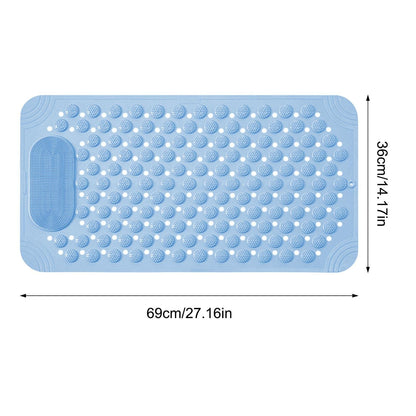 Anti-slip Shower Stall Mat Shower Room Mats with Suction Cup Non-slip Bath Rug Foot Massage Shower Carpet for Home Bathroom