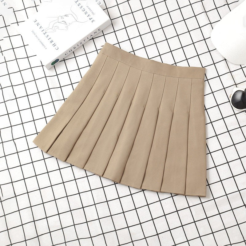 Brown Skirt Ladies 2022 Summer Clothes Women's High Waist Harajuku Korean Style