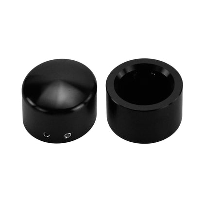 2 peças Tampa do Eixo Dianteiro da Motocicleta Porca Capa Parafuso Preto/Cromado Para Harley Touring Softail Breakout Dyna Street Bob V-Rod Sportster