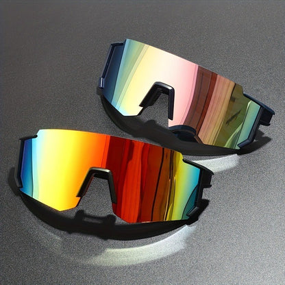 2pcs Unisex Sports Sunglasses Suitable for Daily Use, Camping, Cycling, Golf, Running, Mountaineering, Fishing, Beach Sports
