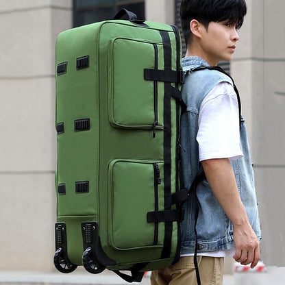 Bolsa de bagagem externa KLQDZMS, bolsa organizadora de roupas de capacidade superdimensionada, mochila de viagem masculina de tecido Oxford, mochila de remessa