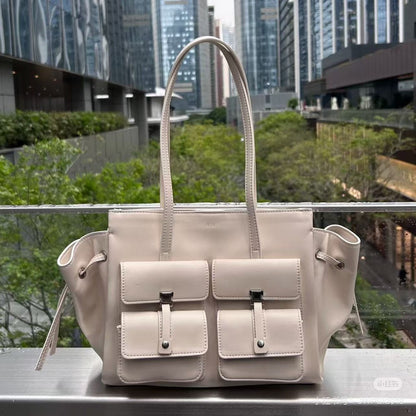 2025 Pocket Handbag DA Motorcycle Tote Female Large Capacity Commuter Single Shoulder Underarm Bag ????? ??? ?????? Sac Femme