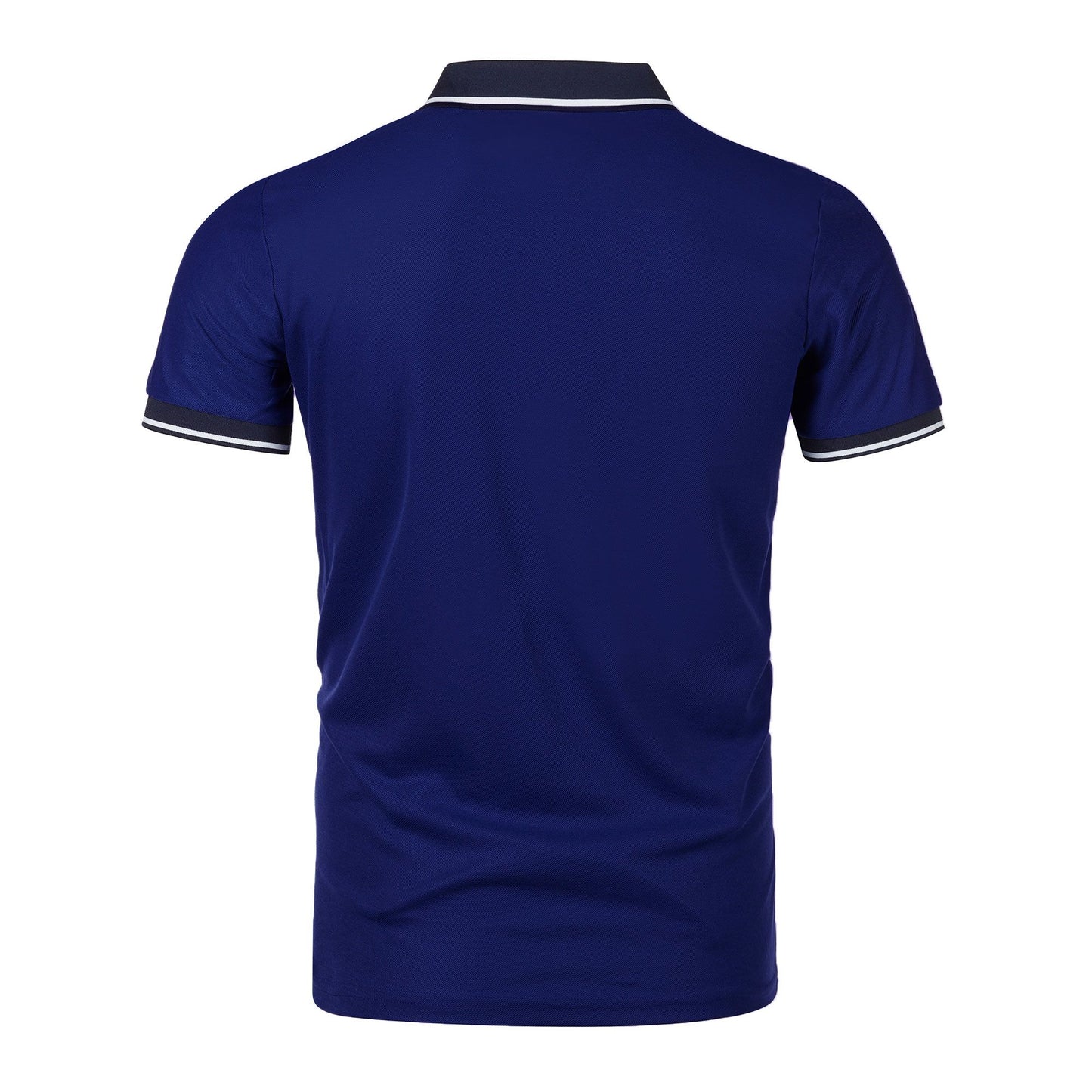 Men's new top Polo shirt T-shirt Summer men's short sleeve color lapel casual fashion white shirt T-shirt men's short sleeve