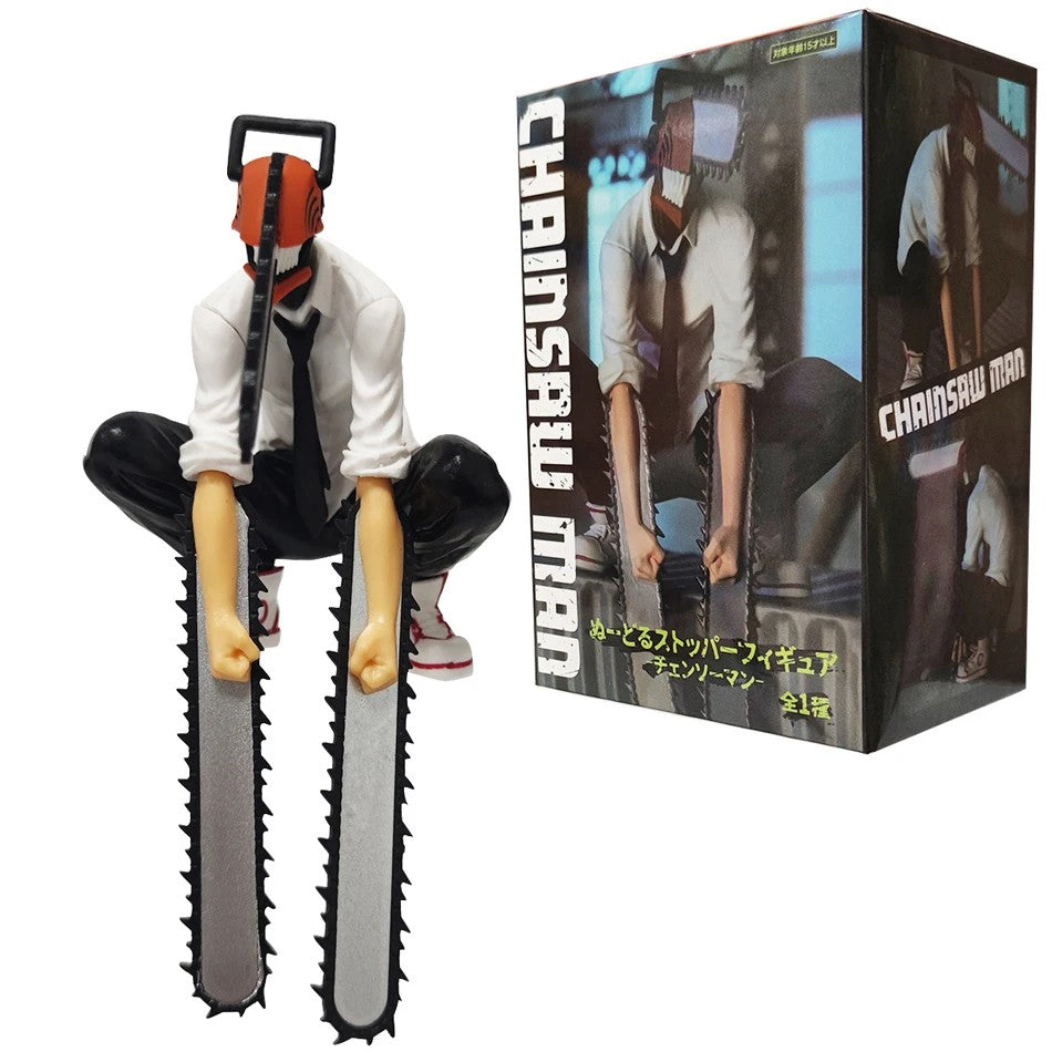 19cm Motosserra Homem Denji Anime Figura Denji/Power Action Figure 1560 Motosserra Homem Denji Estatueta Adulto Modelo Colecionável Boneca Brinquedo