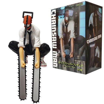 19cm Motosserra Homem Denji Anime Figura Denji/Power Action Figure 1560 Motosserra Homem Denji Estatueta Adulto Modelo Colecionável Boneca Brinquedo