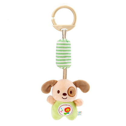 Baby Stroller Bed Hanging Bell Plush Toys Early Education Promote Children Color Cognition Sensory Plush Rattle Training Toys