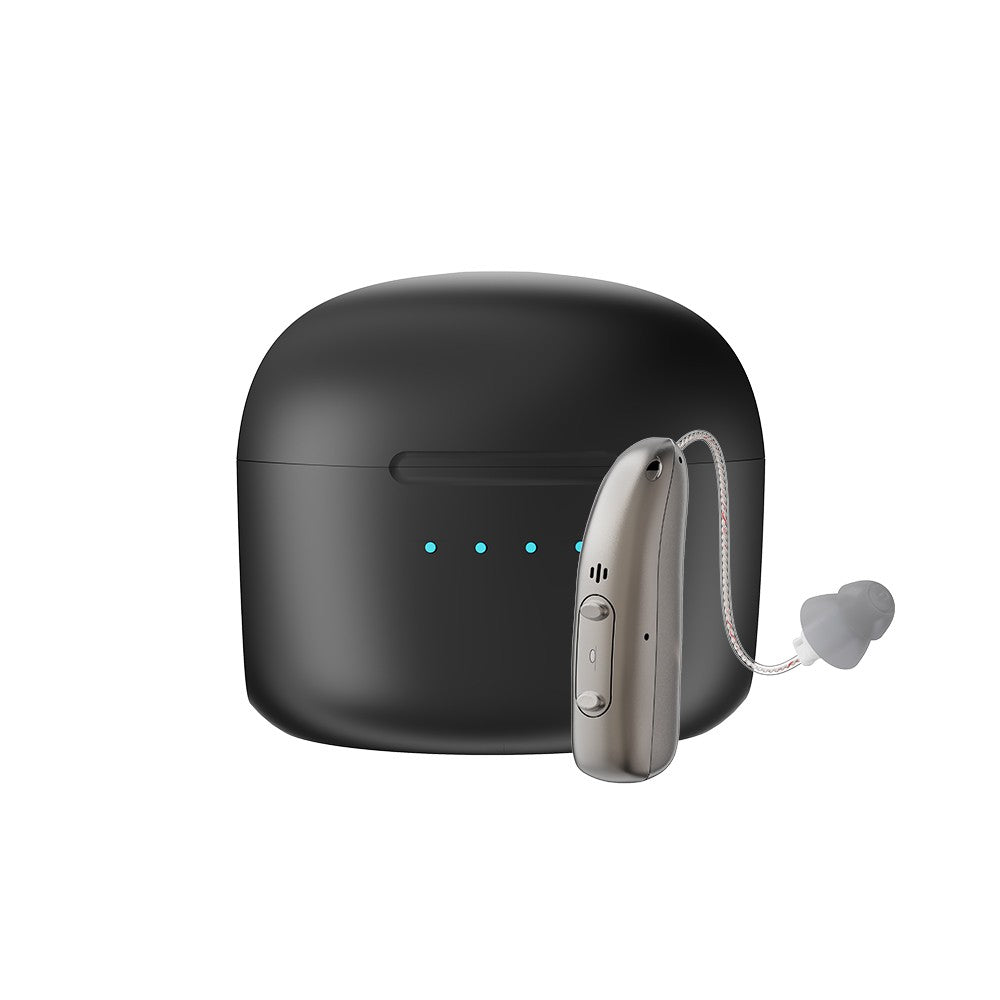 Rechargeable Digital BTE Hearing Aid Adjustable Volume Deaf Mini Sound Amplifier Portable Elderly Hearing Amplifier