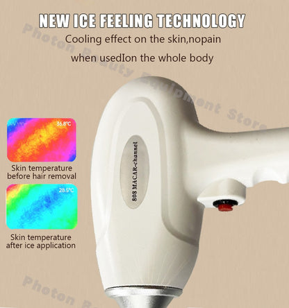 Professional Mini Diode Ice Titanium Laser Hair Removal Machine 755 940 1064 808nm 4000w Painless Permanent CE