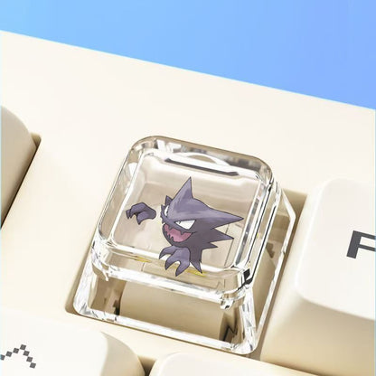 Pokemon Cross mechanical keyboard personalized anime keycap single Charmeleon Blastoise Eevee transparent cartoon keycap