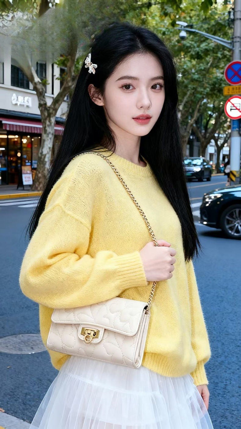 Women's Fashionable Casual Embroidered Butterfly Pattern Shoulder/crossbody Chain Small Square Bag, Mini Clutch