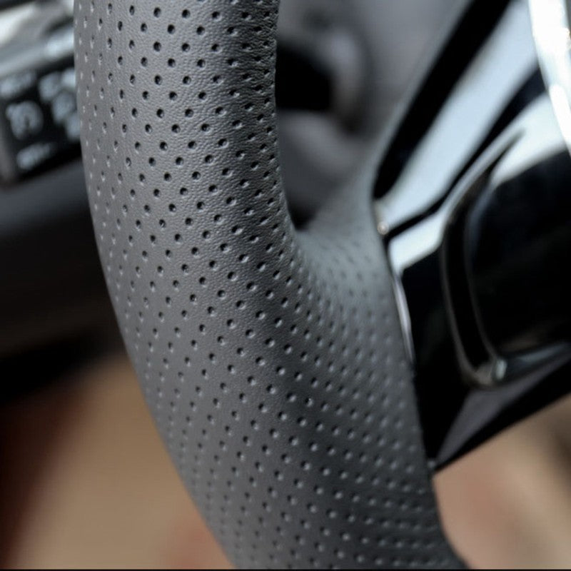Car Steering Wheel Cover Black Non-Slip Artificial Leather For Volkswagen VW Golf 7 Mk7 Touran Up New Polo Jetta Passat B8 Tigua