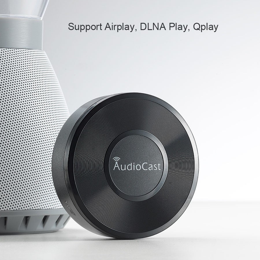 Receptor de áudio sem fio Wifi para streaming de música Audiocast Ieast pPlay M5 DLNA para adaptador de áudio Airplay com função multiroom