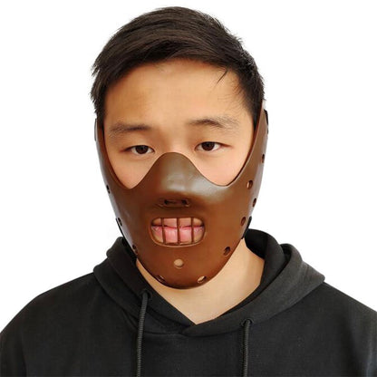 Hannibal Masks Horror Hannibal Lecter The Silence of The Lambs Masquerade Halloween Mask Scary Ogre Cosplay Resin Masque