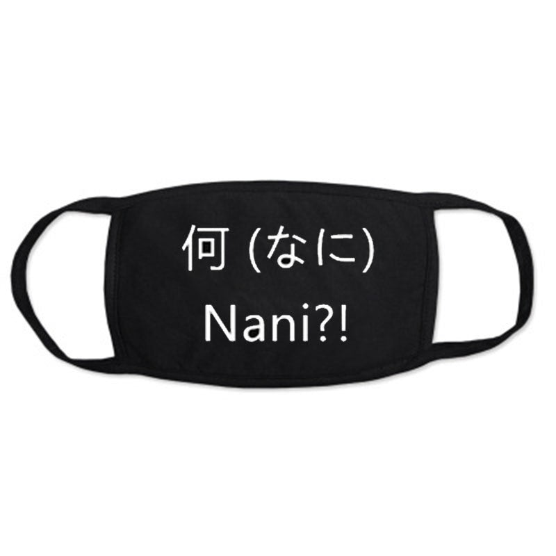 1PCS Black Mouth Mask Big Size Stop Air Pollution Home Cartoon Lovely Cotton Funny Teeth Masks Keep Warm Mouth Muffle Respirator