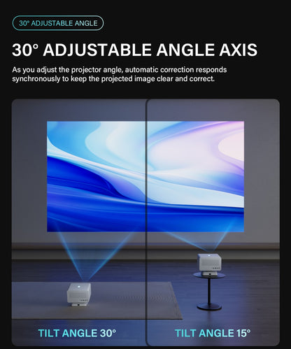 P50 Global Smart Projector Android 11 4K WIFI Bluetooth Android Electric Focus 1080P Home Cinema Outdoor portable Projector