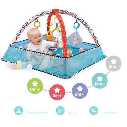 Baby Multifunctional Fitness Frame Kids Early Education Toys Mat Crawling Blanket Baby Early Activity Fitness Fence Dollhouse
