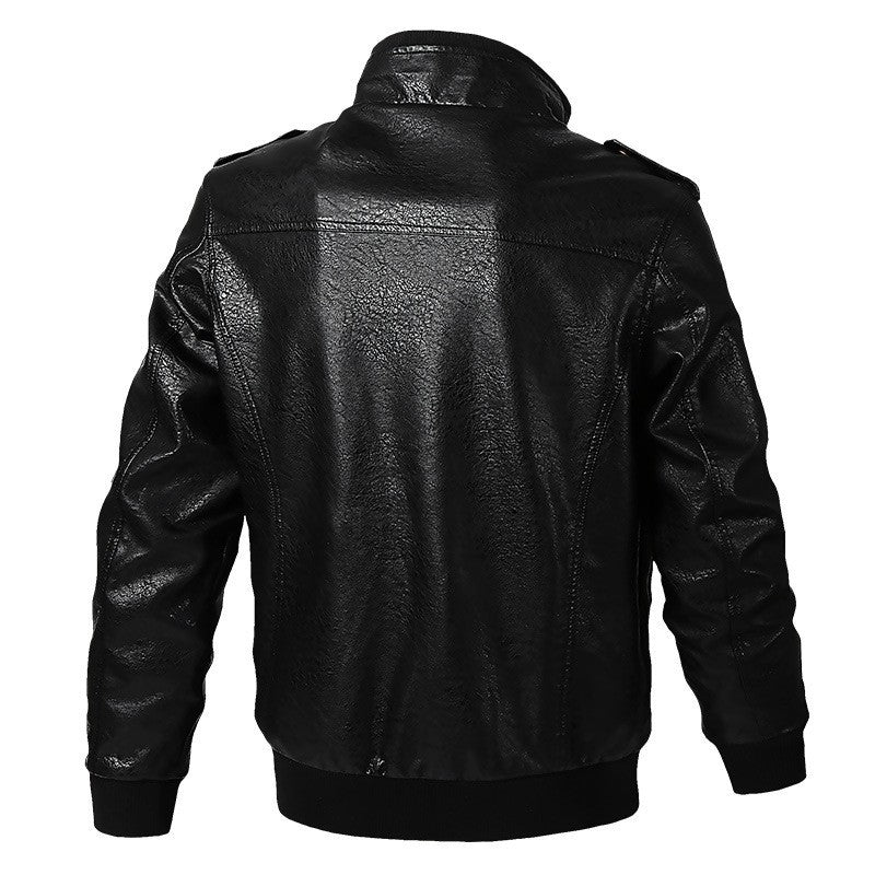 American workwear jacket, pilot tactical leather jacket, men's spring and autumn motorcycle suit, men's leather jacket M-6XL
