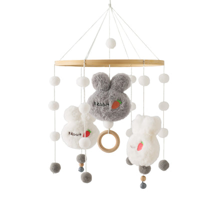 Baby Wooden Bracket Bed Bell 0 6 Months Toy Bracket Accessories Hanging Bracket Soft Mobile On the Bed Baby Room Decoration Crib