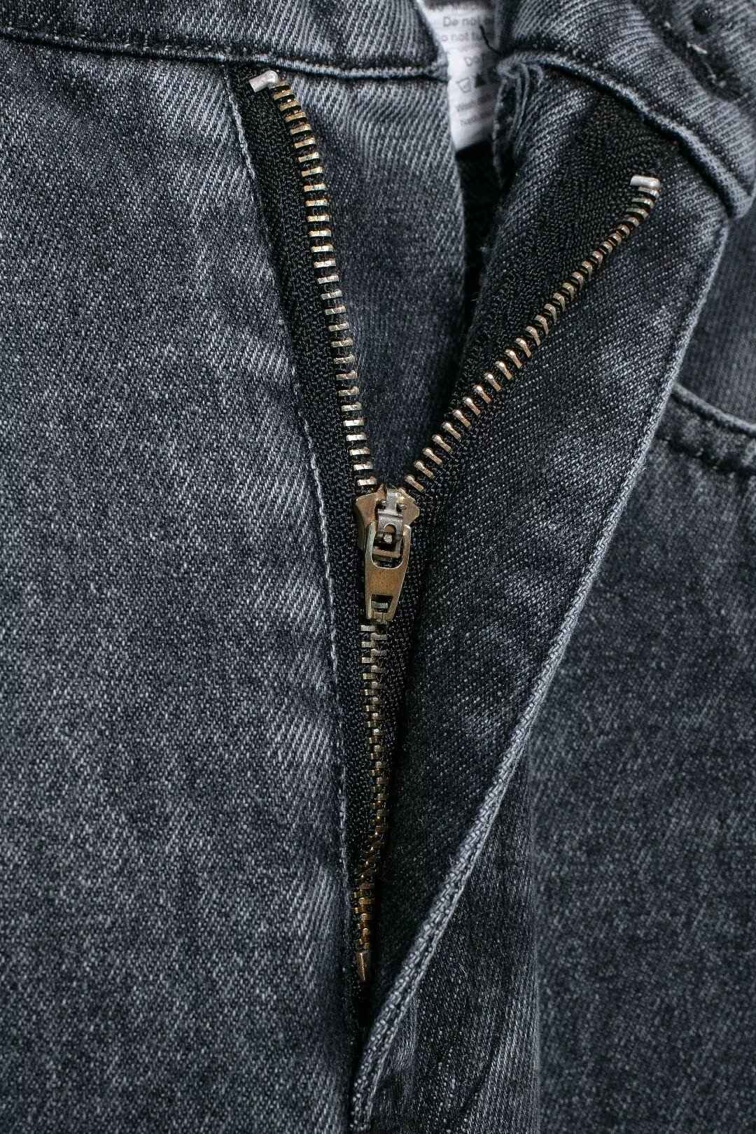 HH 2024 Women's Street Fashion Denim Blue Jeans Distressed Patchwork High Waist Zipper Fly Ripped Retro Long Pants