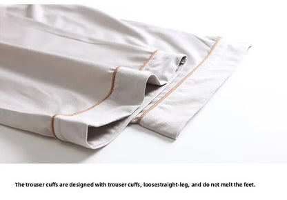 Men's Modal Sleepwear Loose Fit Casual Thin Home Pants Spring Autumn Summer Comfortable Lightweight Men's Drawstring Sweatpants