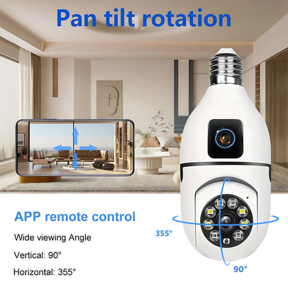 HD 1080P 2.4G Wifi Surveillance Camera Outdoor Dual Lens Dual Screen Security Protection Camera Video Surveillance Camera
