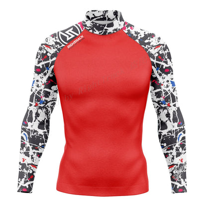 RT Rashguard Camouflage Long Sleeve Surfing Shirt UV Protection Swimwear UPF Summer Lycra Sunscreen Beachwear