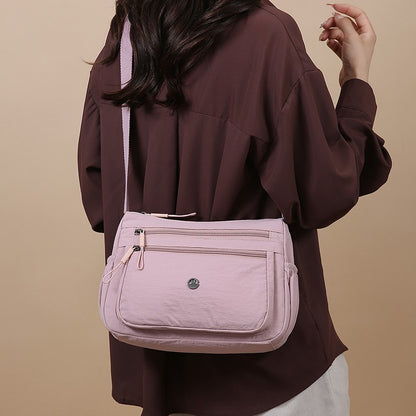 2025 Women's Crossbody Bag Lightweight Waterproof Nylon Shoulder Bag Multi-pocket Fashion Handbag for Women Casual Purse