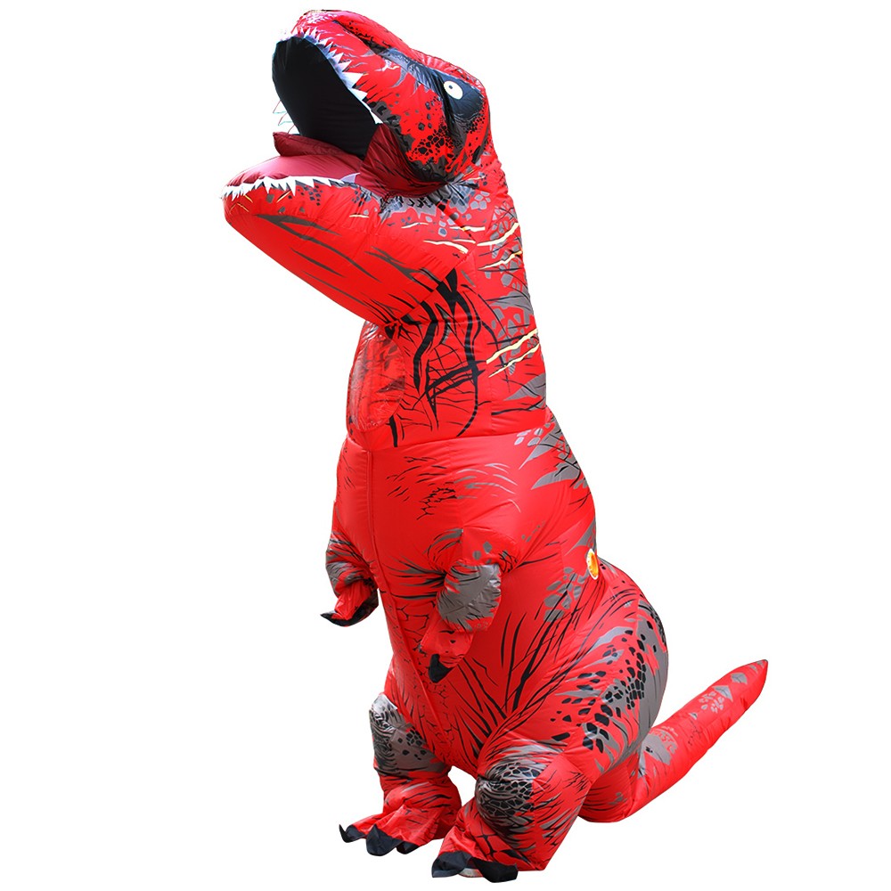 T-Rex Dinosaur Inflatable Costume Purim Halloween Party Cosplay Fancy Suits Mascot Cartoon Anime Dress for Adult