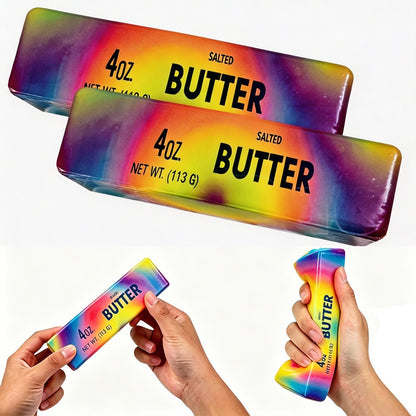 1~4Pcs Soft Squishy Butter Stick Fidget Toy Stress Relief Slow Rising Squeeze Toy for Anxiety Relief Decompression Party Gifts