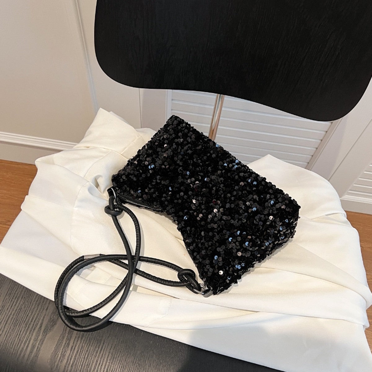 Black Spice Glitter Underarm Bag Casual chic chic design Crossbody shoulder bag one outfit