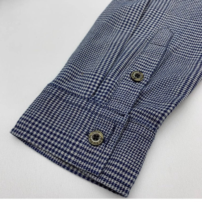 Plaid shirt Men's vintage shirt American cargo cotton loose casual coat