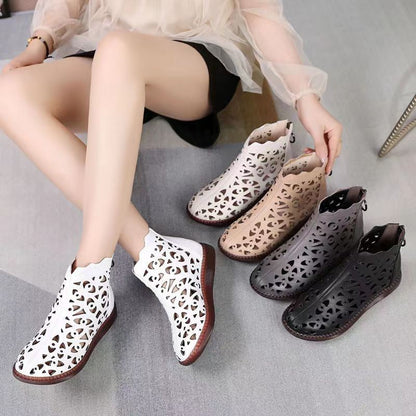 2024 New Spring Autumn Fashion and Comfortable Flat-soled Casual Outer Wear Soft Non-slip Ankle Boot Toe-cap Sandals for Women