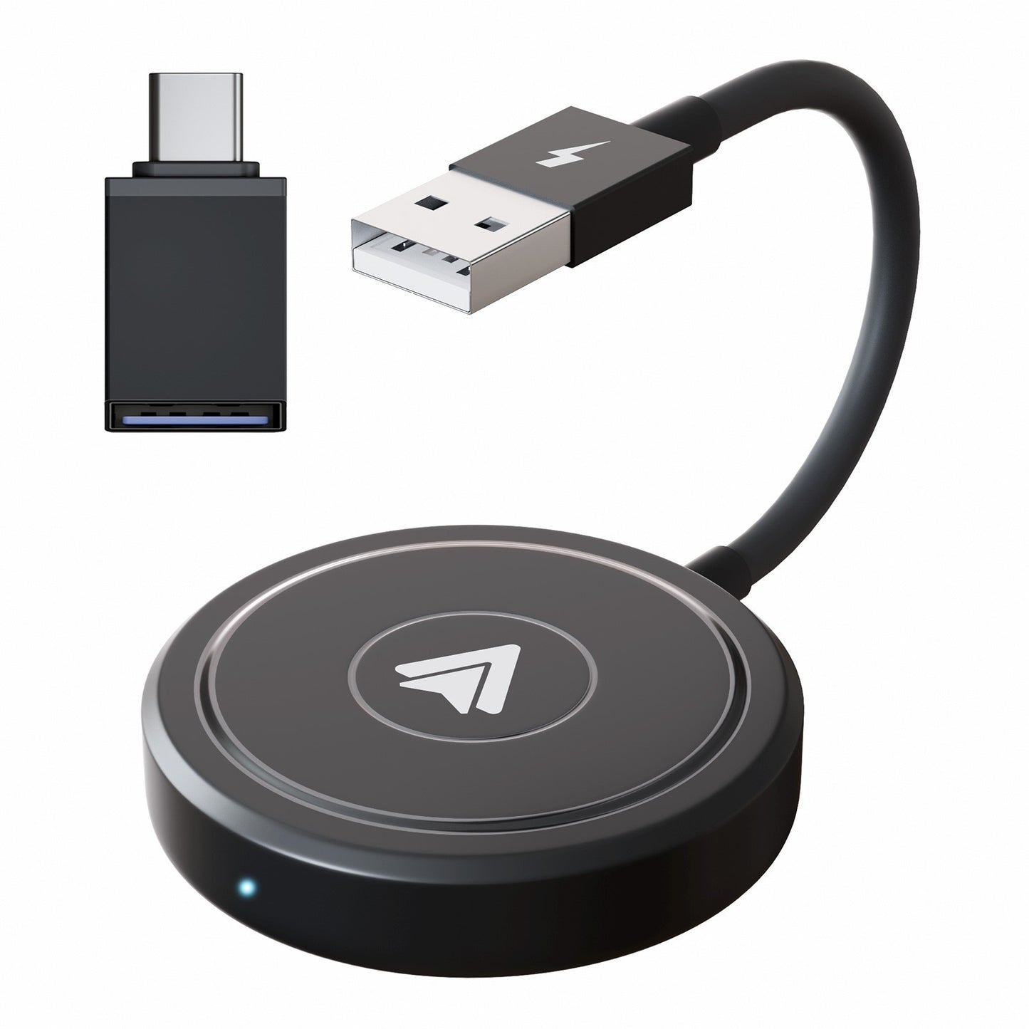 Carplay Wireless Adapter with Youtube/Netflix/Tiktok, Wireless Carplay USB Dongle for Factory Wired Carplay to Wireless