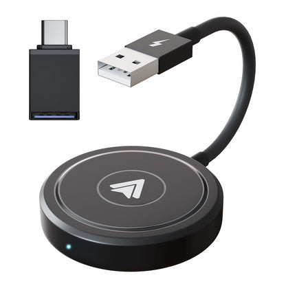 Carplay Wireless Adapter with Youtube/Netflix/Tiktok, Wireless Carplay USB Dongle for Factory Wired Carplay to Wireless