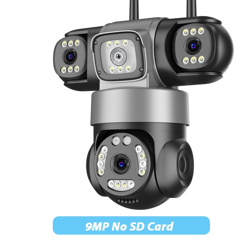 BESDER 12MP WiFi IP Camera PTZ Three Screens Outdoor CCTV Security Surveillance Camera Night Vision Monitor 3D Space iCSee App