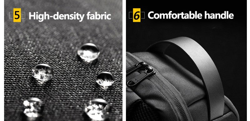 2023 Men's Chest Bag Waterproof Crossbody Bag Multifunction Anti-theft Travel Bags Shoulder Bag Male USB Charging Pouch for Man