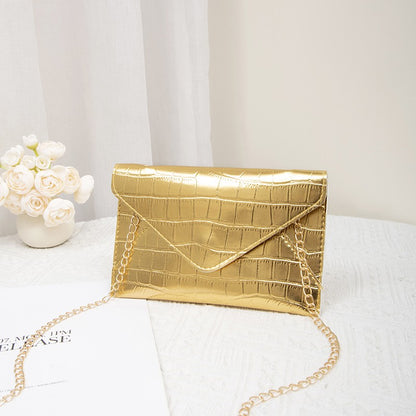 Gold Silver Evening Bag Women Elegant Fashion Banquet Clutch Chain Shoulder Bags Luxury Purse Female Wedding Party Bags Wallet
