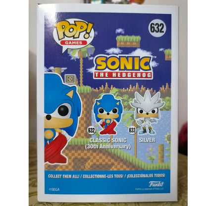 Sonic The Hedgehog Modelo de Brinquedo Funko Pop Silver Action Figure Boneco Metal Sonic Enfeites Werewolf The Hedgehog Decoração de Mesa Presente