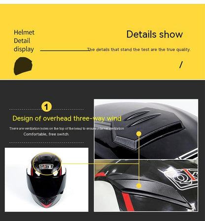 Capacete de motocicleta DOT retro cruise Motocross capacete facial completo masculino e feminino capacete para todas as estações capacete de pilotagem Casco Capacete