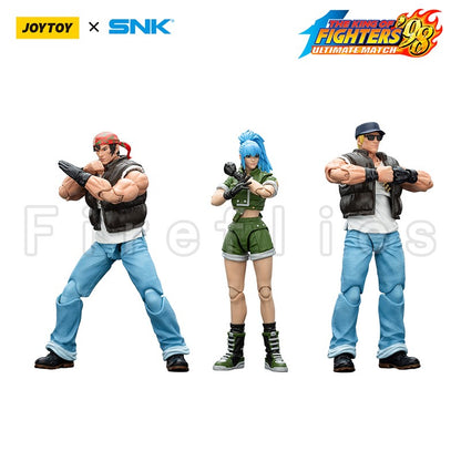 [Pré-venda] 1/18 JOYTOY Boneco de Ação SNK KOF'98UM Ikari Warriors Team Anime Modelo de Brinquedo