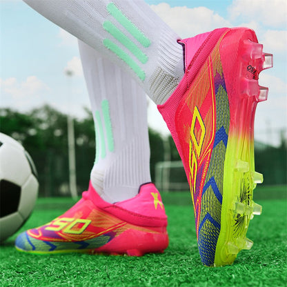 Men Society Soccer Shoes Cleats FG/TF Professional Original Women Football Boots Grass Indoor Training Unisex Non Slip Sneaker