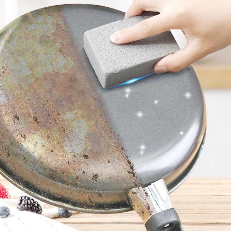 Barbecue Cleaning Brick Barbecue Grill Cleaning Brush Grill Pan High Temperature Resistant Pumice Outdoor Travel Cleaning Tools