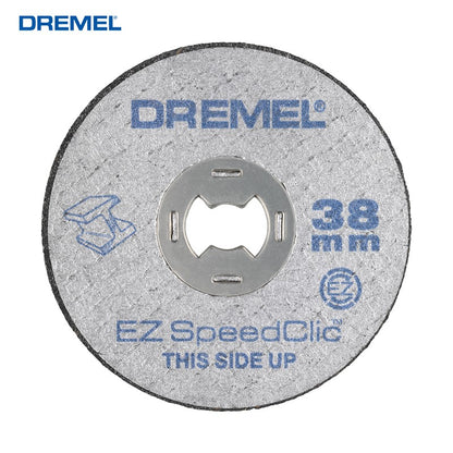 Dremel EZ456 5 peças EZ Lock 38,1 mm de diâmetro rebolo de corte reforçado com fibra de vidro Disco de corte para ferramenta rotativa para lixar
