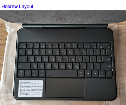 Capa Smart Magnetic Book Folio Magic Keyboard para iPad 11ª 10ª Geração 2025 iPad A16 11ª 11" A3354 A3355 A3356 A2696