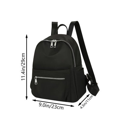 New style women's and men's dual-shoulder backpack, fashionable and versatile for travel, pure color, casual design