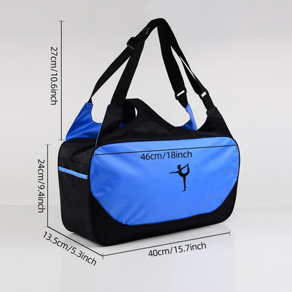 Yoga mat tote bag, large capacity fitness bag, travel bag, outdoor sports bag, storage bag, side water cup bag