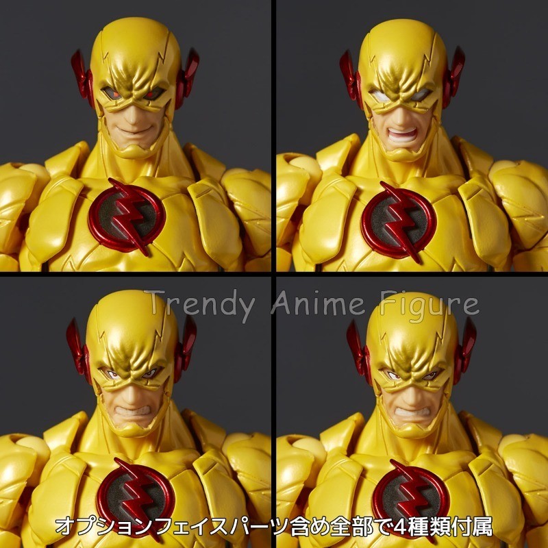 Revoltech Amazing Yamaguchi Flash Action Figure Articulado 17cm Flashpoint Modelo Kaiyodo Flash Bonecos Coleção Brinquedo Presentes de Fim de Ano