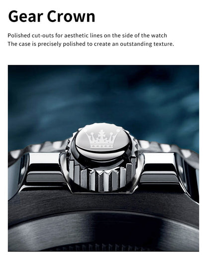 OLEVS 5885 Man Watch Original Brand Waterproof Quartz Watch Stainless Steel Strap Automatic Date Mens Gifts Watches For Man